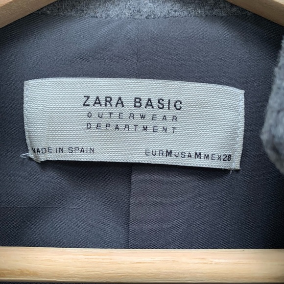 Zara Cocoon Wool Coat in Gray M - Picture 9 of 10